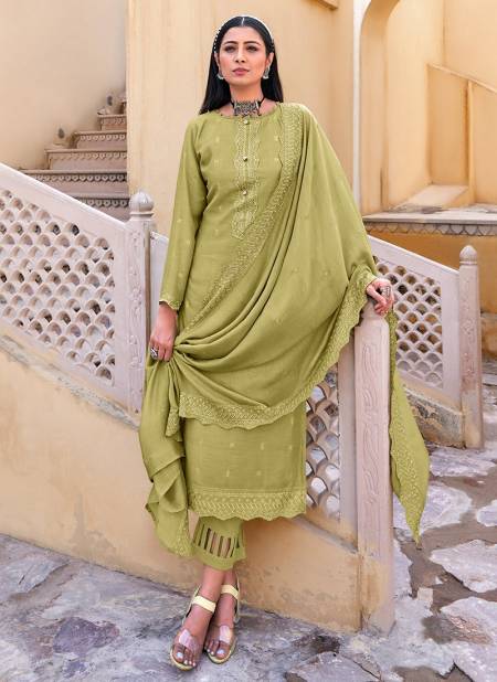 Pista Green Colour BELA SHAMA Heavy Festive Wear Designer Viscose Muslin Salwar Suit Collection 3172